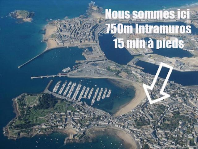 Chambre - Bed & Breakfast - Plage 50M - Residence Saint-Malo Eksteriør bilde